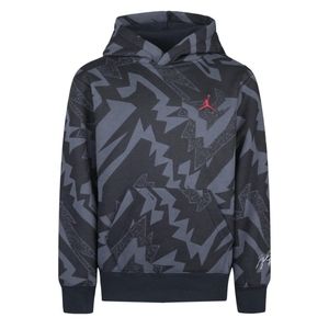 Air Jordan Boys Essentials Print Fleece Hoodie JW7 Black 95B676-023 S Small